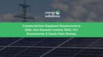 Commercial Solar Equipment Requirements in 2026: How Domestic Content, FEOC, FCC Requirements, and Supply Chain Strategy Are Reshaping Equipment Selection