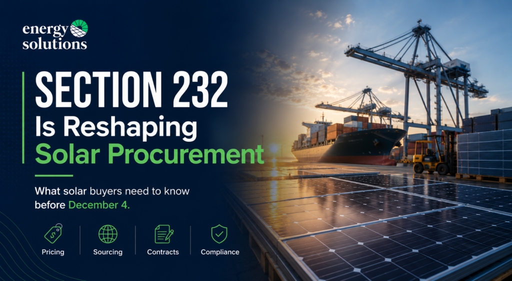 section 232 solar trade tariffs usa